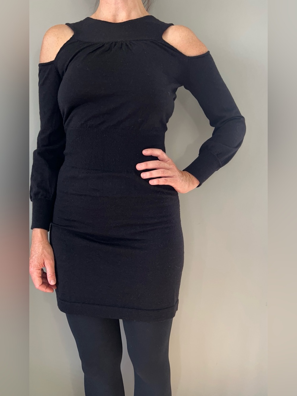 French Connection Black Sweater-Dress 2